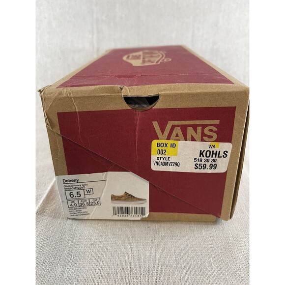 Vans Shoes Doheny Snake Honey Gold Sneakers 6.5W NEW VN0A3MVZ29Q - Picture 7 of 8